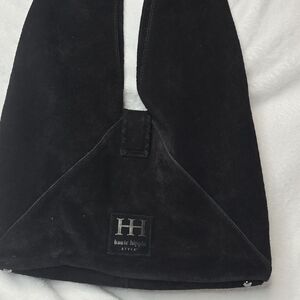 Haute Hippie Elegant Black Suede Tote